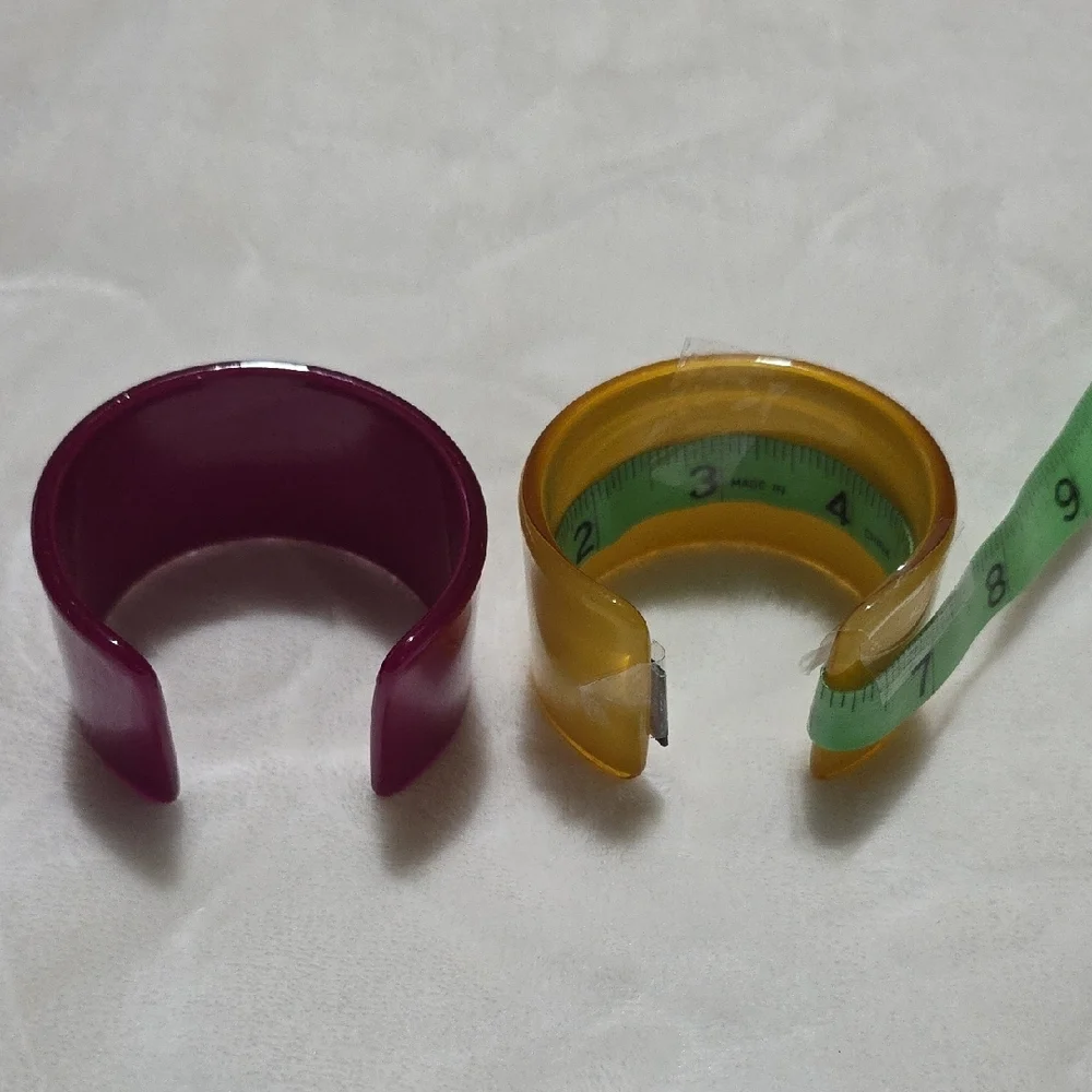 Purple and Yellow‎ Cuff Bracelets